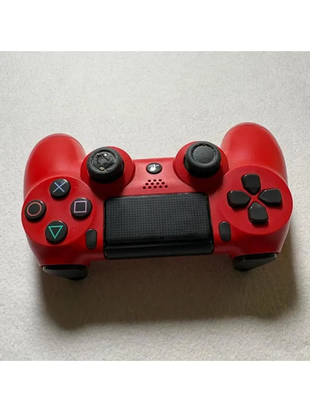 Sony DualShock 4 Wireless Controller PS4 Magma Red CUH-ZCT2U Worn Right